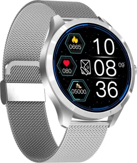 Belesy Q9 Pro Smartwatch Zilver Staal 1.28 inch