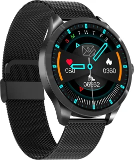 Belesy Q9 Pro Smartwatch Zwart Staal 1.28 inch