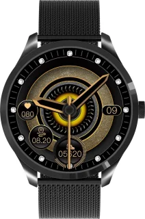 Belesy Q9 Pro Smartwatch Zwart Staal 1.28 inch