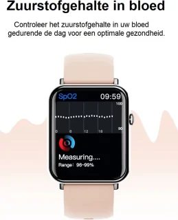 Belesy QUOTE Smartwatch Paars Goud 1.69 inch