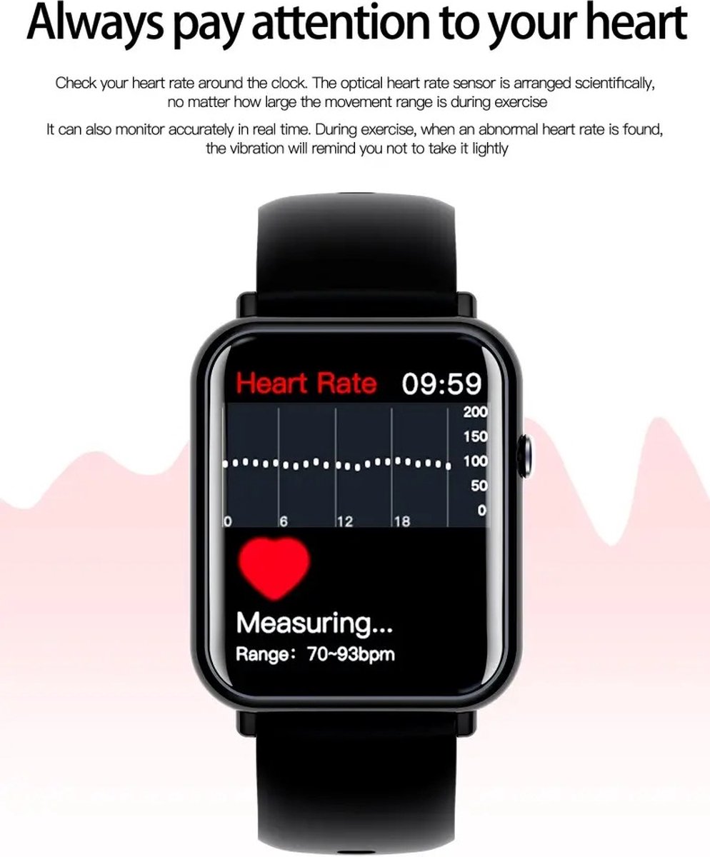 Belesy QUOTE Smartwatch Paars Goud 1.69 inch