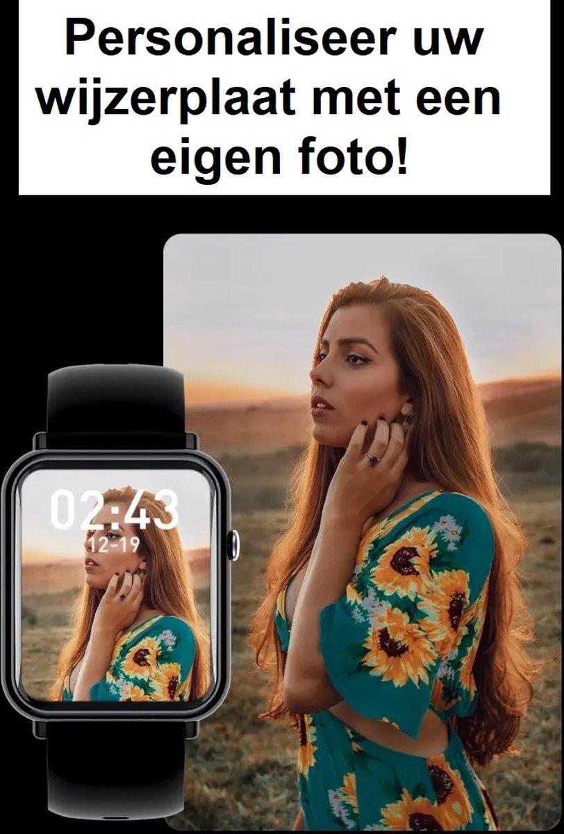 Belesy QUOTE Smartwatch Paars Goud 1.69 inch