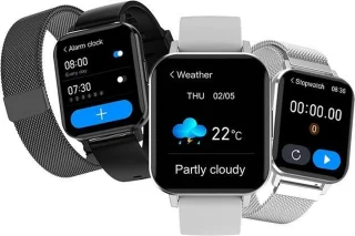 Belesy Retina X Smartwatch Zwart Siliconen 1.78 inch