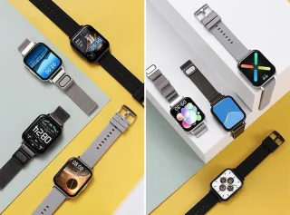 Belesy Retina X Smartwatch Zwart Siliconen 1.78 inch