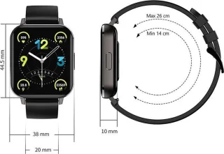 Belesy Retina X Smartwatch Zwart Siliconen 1.78 inch