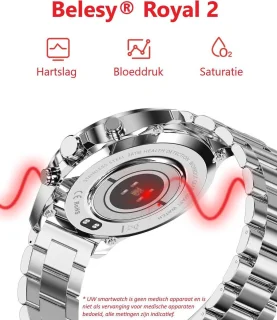 Belesy ROYAL 2 Smartwatch Goud Leer