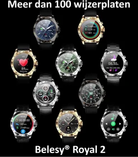Belesy ROYAL 2 Smartwatch Goud Leer