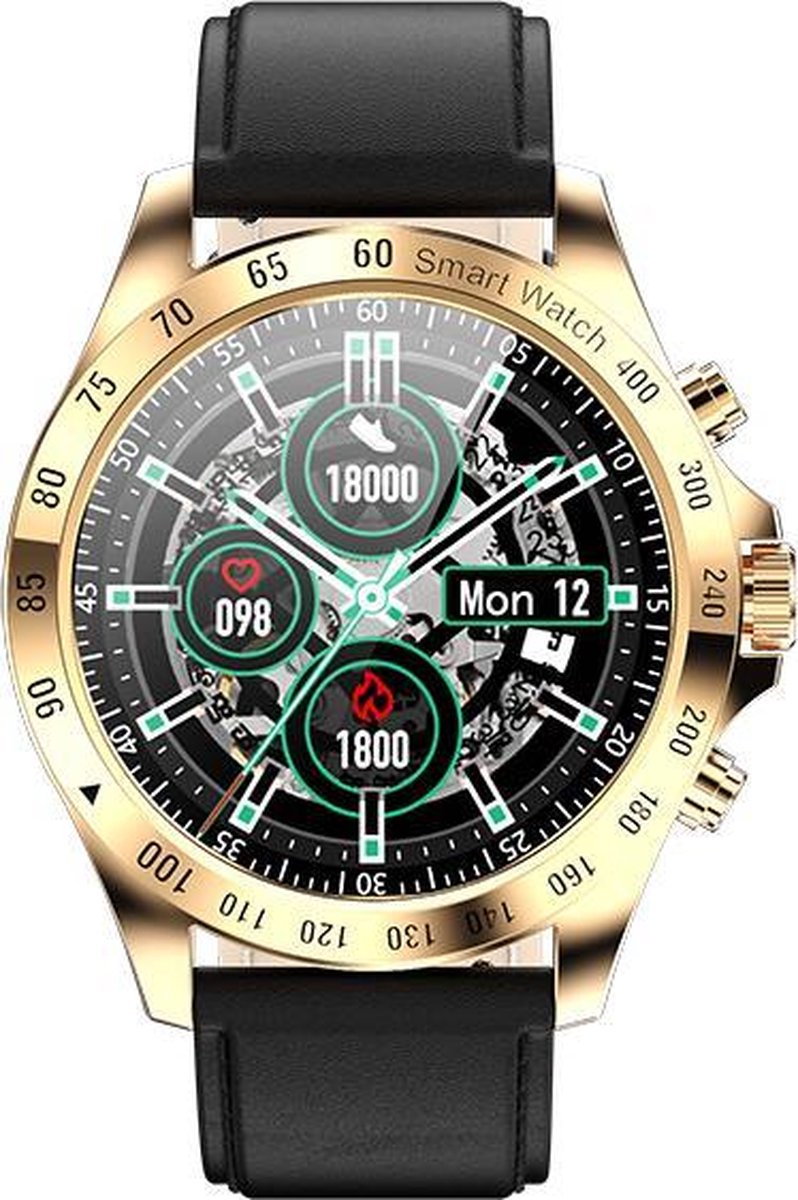 De Belesy ROYAL 2 Smartwatch Goud Leer in één oogopslag