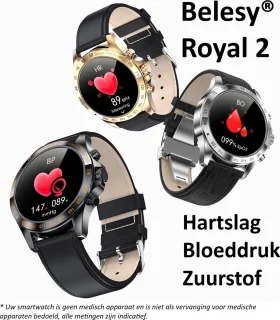 Belesy ROYAL 2 Smartwatch Goud Leer