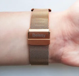 Belesy SMART Smartwatch Roségoud Staal 1.3 inch