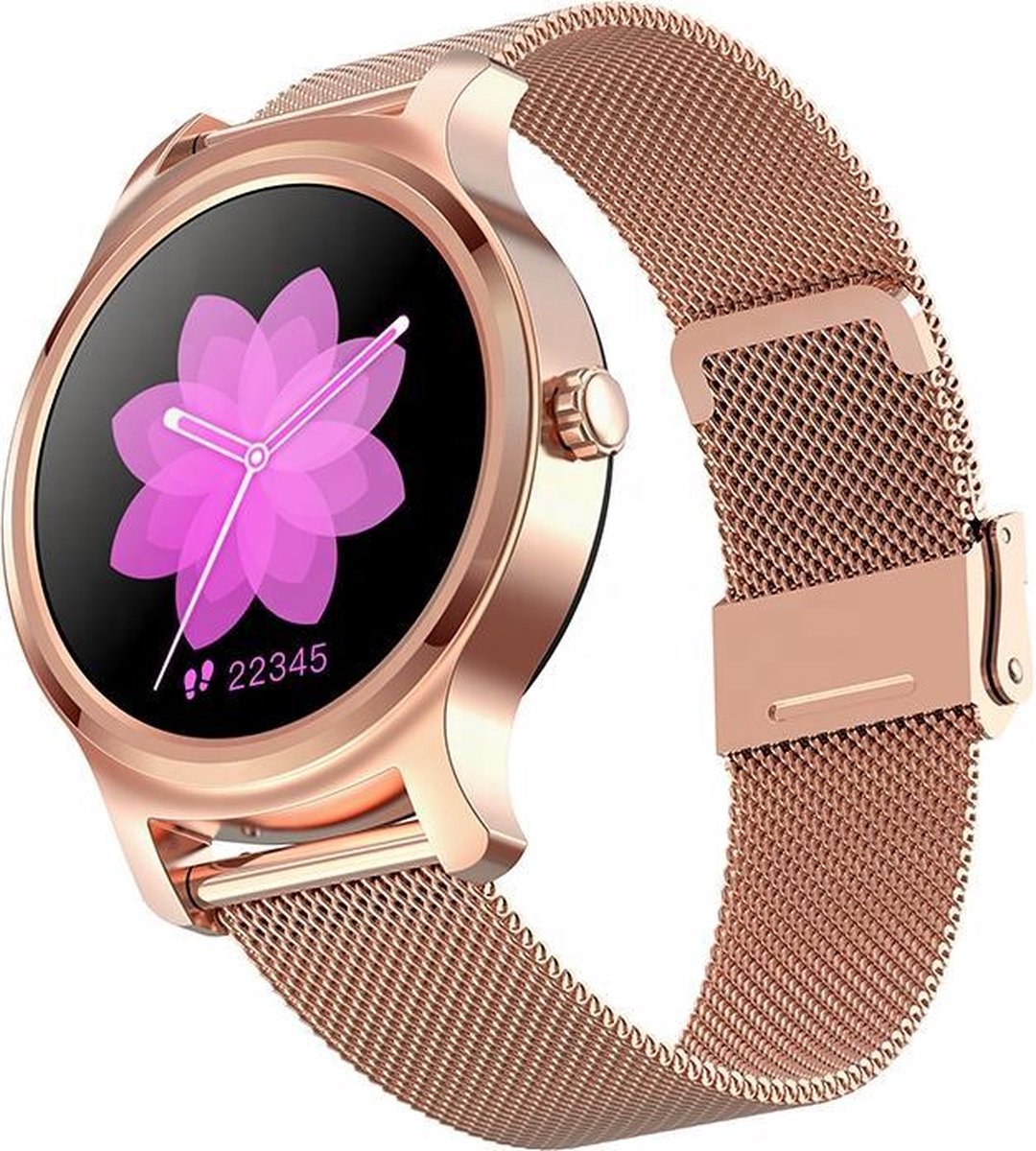 Wat vinden we goed aan de Belesy SMART Smartwatch Roségoud Staal 1.3 inch