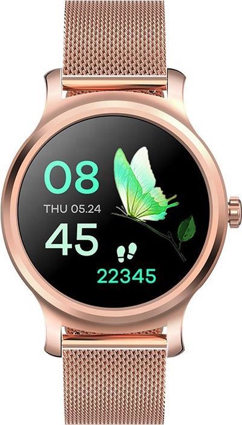 Belesy SMART Smartwatch Roségoud Staal 1.3 inch review