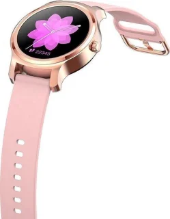 Belesy Smartwatch Dames & Heren Goud Roze Siliconen