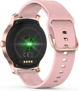Belesy Smartwatch Dames & Heren Goud Roze Siliconen