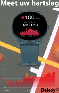 Belesy SUAVE Smartwatch Zwart Silicone