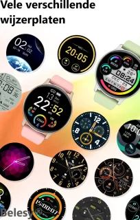 Belesy SUAVE Smartwatch Zwart Silicone