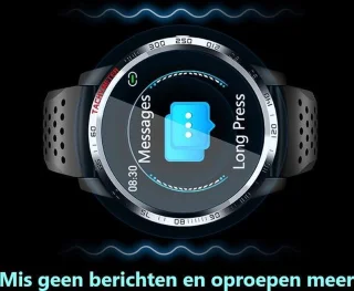 Belesy Tachy Smartwatch Unisex Zilver Blauw Siliconen 1.3 inch
