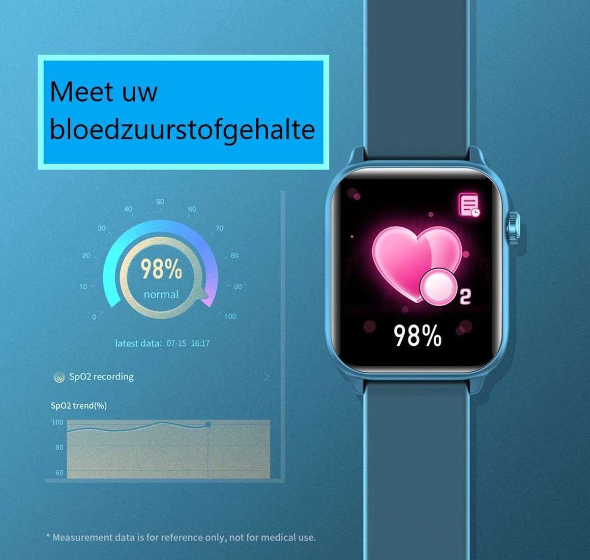 Belesy Thermo Pro Smartwatch Roze