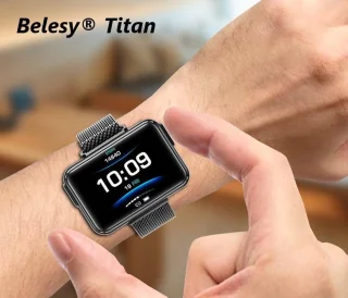 Belesy TITAN Smartwatch Unisex Zilver Milanees Staal 1.3 inch