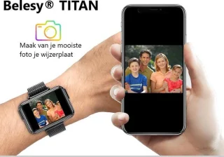 Belesy TITAN Smartwatch Unisex Zilver Milanees Staal 1.3 inch