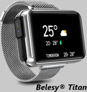 Belesy TITAN Smartwatch Unisex Zilver Milanees Staal 1.3 inch