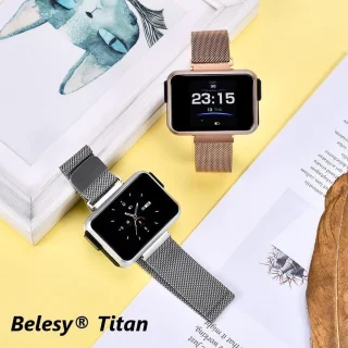 Belesy TITAN Smartwatch Unisex Zilver Milanees Staal 1.3 inch