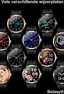 Belesy TREASURE Smartwatch Zwart 1.32 inch