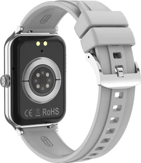 Belesy Valencia Smartwatch 1.47 inch AMOLED Zilver Milanees