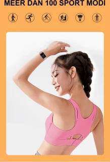 Belesy Valencia Smartwatch 1.47 inch AMOLED Zilver Milanees