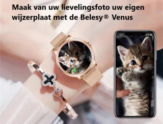 Belesy VENUS Smartwatch Dames Rose Goud