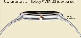Belesy VENUS Smartwatch Dames Rose Goud