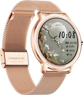 Belesy VENUS Smartwatch Dames Rose Goud