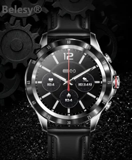 Belesy XTRA Smartwatch Zwart Leer