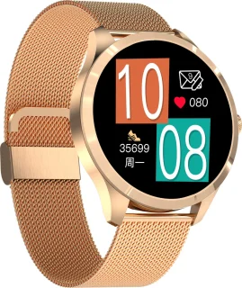 Belesy Y4 Pro 2022 Smartwatch Goud Staal 1.28 inch
