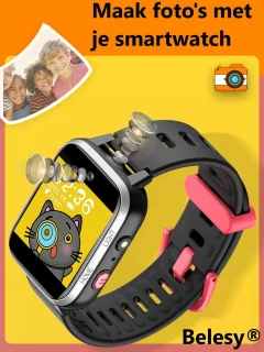 Belesy YOUTH Smartwatch Zwart Siliconen Kinderhorloge