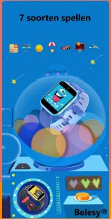 Belesy YOUTH Smartwatch Zwart Siliconen Kinderhorloge
