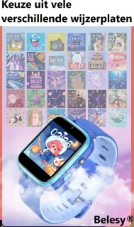 Belesy YOUTH Smartwatch Zwart Siliconen Kinderhorloge