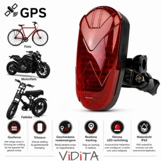 BikeGuard GPS-tracker achterlicht voor e-bike en fatbike