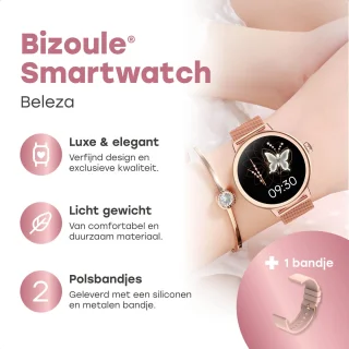 Bizoule Beleza Smartwatch Dames 40mm Rosé-Goud