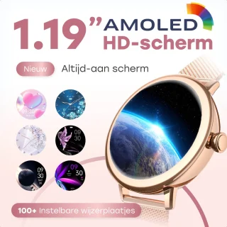 Bizoule Beleza Smartwatch Dames 40mm Rosé-Goud