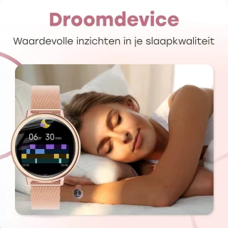 Bizoule Beleza Smartwatch Dames 40mm Rosé-Goud