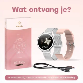Bizoule Beleza Smartwatch Dames 40mm Zilver