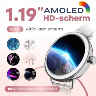 Bizoule Beleza Smartwatch Dames 40mm Zilver