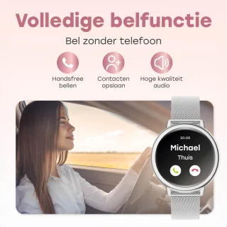 Bizoule Beleza Smartwatch Dames 40mm Zilver