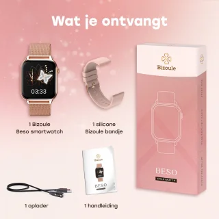 Bizoule Beso Smartwatch 40mm Rosé-Goud