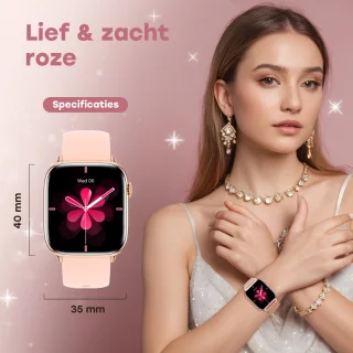 Bizoule Beso Smartwatch 40mm Rosé-Goud