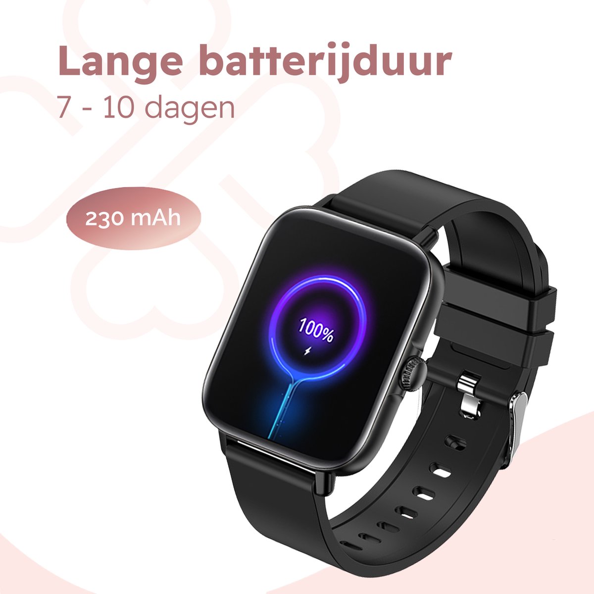 Bizoule CS3 Smartwatch Zwart