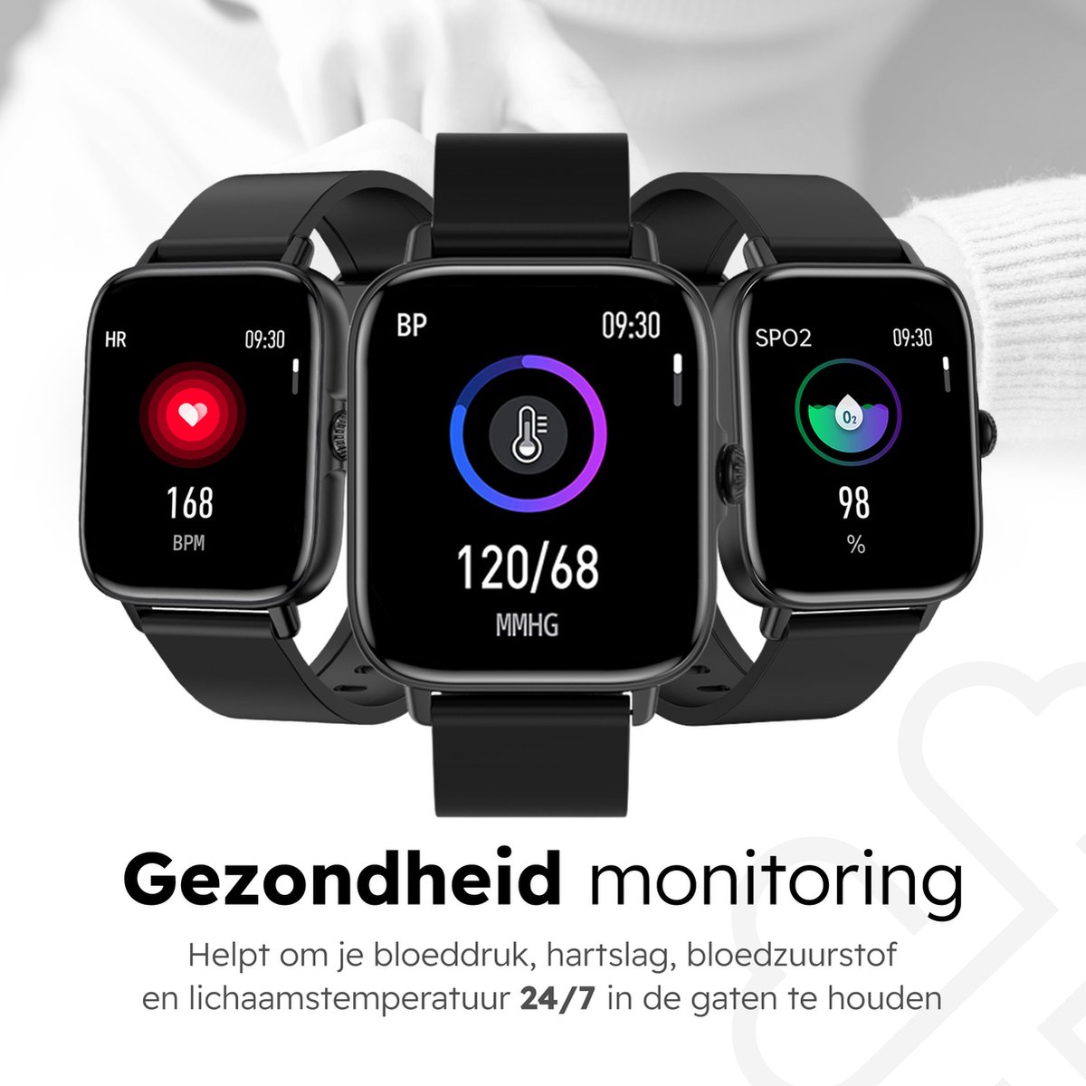Bizoule CS3 Smartwatch Zwart