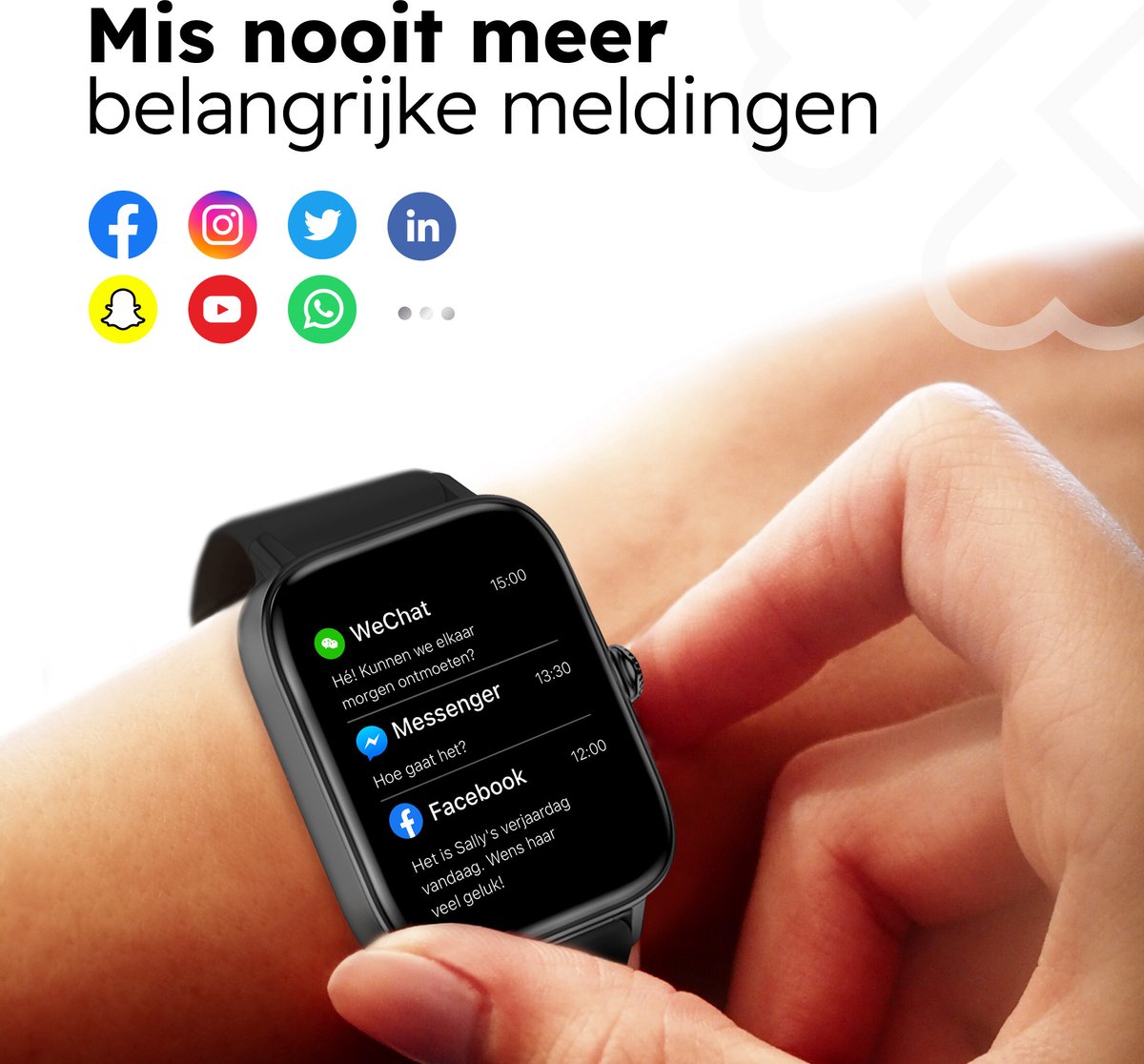 Bizoule CS3 Smartwatch Zwart
