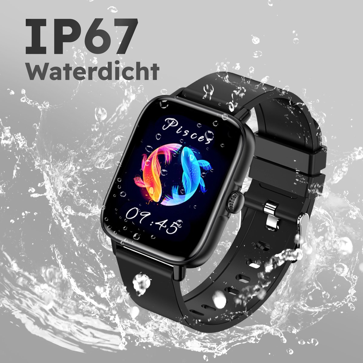 Bizoule CS3 Smartwatch Zwart